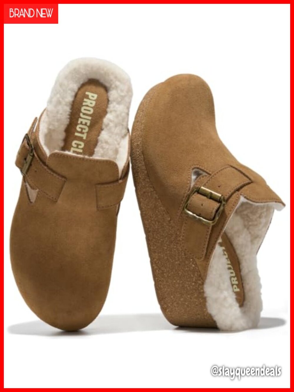 Project Cloud Genuine Leather Platform Clogs for Women - Mules